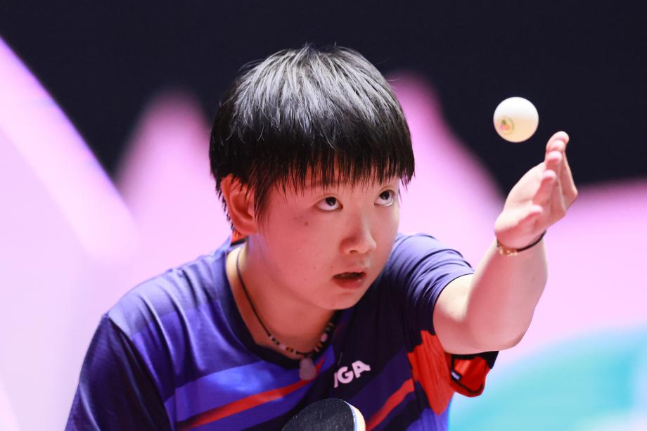 [图]孙颖莎4-0完胜刘斐 晋级下一轮  十五运会女单准总决赛    乒乓球今日赛事